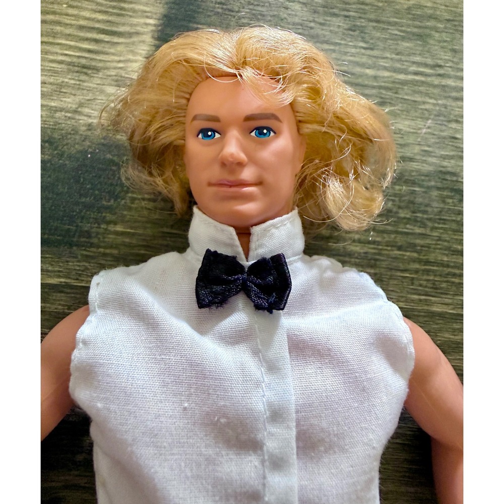 Mattel Ken Doll 12in Good Vintage 1968 1983 Blonde Hair Formal Tuxedo Outfit